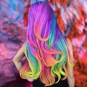 Capelli gessi Birthday Girls Gift – 10 colorato capelli gesso pettine set lavabile color for Kids Hair Dyeing party, cosplay