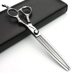 Japan 440 C7 inch popular parrucchieri forbici parrucchiere studio professionale da taglio strumenti di modellazione + forbici per sfoltire