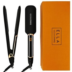 MadameParis Ella - Piastra per capelli a infrarossi, qualità professionale, piastre in ceramica