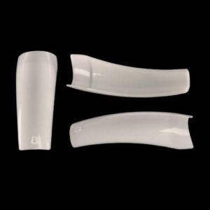 INGINAILS: Pacco 50 pz di tips unghie, Misura no. 2- Euro 4200 Extreme White: Tips unghie professionali bianchi a forma rettangolare leggermente arcuata con bordo unghia dritta e letto ungueale pieno.