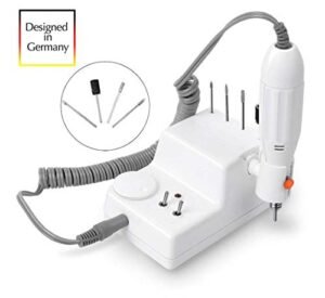 JSDA® Fresa per Unghie Elettrica, Set per Manicure e Pedicure, Per Rimozione Cuticola, Ricostruzione Unghie in Gel Acrilico e Tip, Nail Art - 25000 Giri/Min