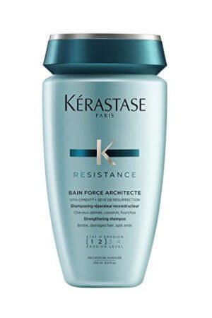 Kerastase Resistance Bain Force Architecte, Shampoo riparatore per capelli indeboliti e danneggiati, 250 ml