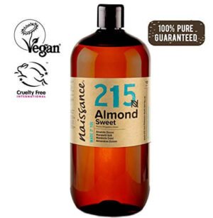 Naissance Mandorle Dolci Puro 1L – Vegan, senza OGM – Ideale per la cura della Pelle e dei Capelli, l’Aromaterapia e come olio da Massaggio di base