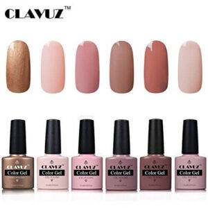 Smalto Semipermanente Smalto per Unghie in Gel UV LED 6pcs Kit Manicure Semipermanente Soakoff 10ml de Clavuz - 025