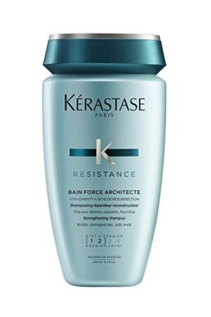 Kerastase Resistance Bain Force Architecte, Shampoo riparatore per capelli indeboliti e danneggiati, 250 ml