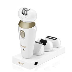 Portatile 4 in 1 Ricaricabile Epilatore Donna Elettrico Capelli Rimozione Bikini Rasoio Remover Trimmer Dispositivo Vendita all'ingrosso Prezzo Intercambiabile Capo Design Elettrico