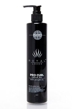 Pro Curl Cream Gel di Royal Locks. Prodotto Professionale per Capelli Ricci | Gel Strutturante e Crema Idratante | Infuso all’Olio di Argan Anti-Crespo. Ricci Naturali o Permanente