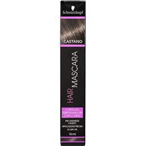 Schwarzkopf Hair Mascara, Mascara temporaneo per Capelli, Castano, 16 ml