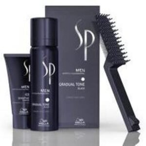 WELLA SP MEN Gradual Tone Black 60 ml, più shampoo 30 ml