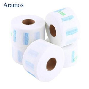 5 Pezzi Carta di Protezione del Collo Usa e Getta, Salviette per Parrucchiere Asciugamano di Carta per Coprire Il Collo per Parrucchieri e Barbieri o Uso Domestico carta collo barbiere