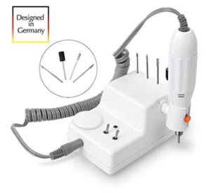 JSDA® Fresa per Unghie Elettrica, Set per Manicure e Pedicure, Per Rimozione Cuticola, Ricostruzione Unghie in Gel Acrilico e Tip, Nail Art - 25000 Giri/Min