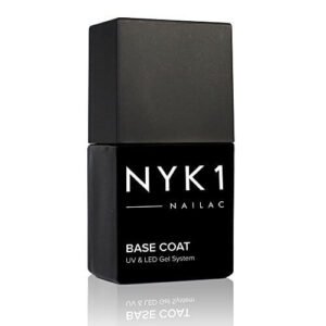 NYK1 Nailac Base Semipermanente per Unghie - Base Professionale per Unghie Compatibile con LED e UV - Base Coat per Gel Shellac (Gommalacca) Soak Off - 10ml