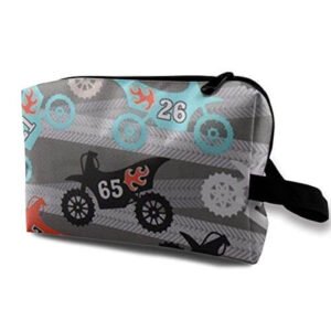 Online Shop Boy Riding Motorcycle4 Custodia multifunzione Borse da toilette Borse da viaggio per trucco cosmetico