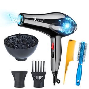 PluieSoleil Asciugacapelli Professionali con Diffusore 3000W, Phon Professionale per Capelli 2 Velocità e 3 Temperature per un'Asciugatura Rapida e Styling a Lunga Durata