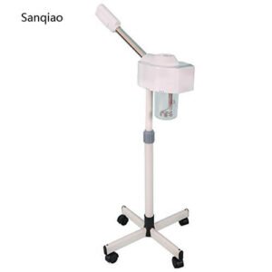 Sanqiao VAPORIZZATORE FACCIALE DIGITALE CON OZONO PER PULIZIA VISO STATIVO REGOLABILE A 5 RAZZE E BECCUCCIO PER OLII ESSENZIALI ESTETISTA ESTETICA BELLEZZA