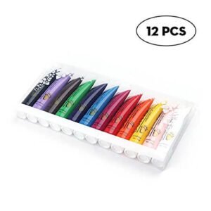 Pawaca 12 colori nail art Paints - - Gel UV acrilico 3D nail art DIY pittura polacca Pen set - nail art esercizi, pittura pitture