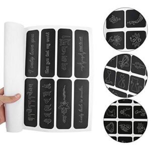 Stencil per aerografo fai da te, semi-permanente, misura media, per piccoli tatuaggi, modello temporaneo per uomini e donne, Body Painting Glitter Tattoo Sticker