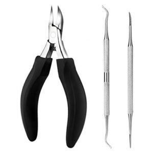 Tagliaunghie Unghia Incarnita Professionale Kit con Nail Lifter e File, Tronchesi per Unghie Spesse e Dure, Paronychia, Onicomicosi, Fungo Chiodo, Pedicure e Manicure Strumenti per Podologi o Uso Dome