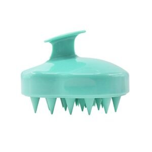OurLeeme silicone cuoio capelluto per massaggi Shampoo Hair Brush Brush Care - Verde