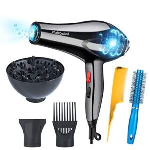 PluieSoleil Asciugacapelli Professionali con Diffusore 3000W, Phon Professionale per Capelli 2 Velocità e 3 Temperature per un'Asciugatura Rapida e Styling a Lunga Durata