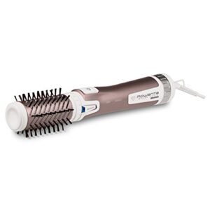 Rowenta CF9540 Brush Activ Premium Care Spazzola Rotante e Asciugante per Volume, Doppio Generatore di Ioni, con Setole Naturali, Rosa Cannella