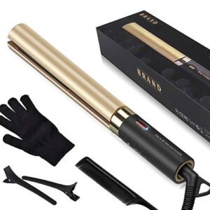 2 in 1 Piastra per Capelli Professionale, GEEDIAR Piastra Capelli Sleek & Curl, Innovativo Rivestimento in Ceramica, LCD Display Digitale, da 120° a 230°, Pronta all'uso in 15 sec