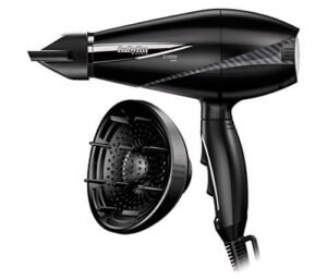 BaByliss 6610DE Asciugacapelli Professionale AC Ionic Hair con Difusore, 2100 W, Nero