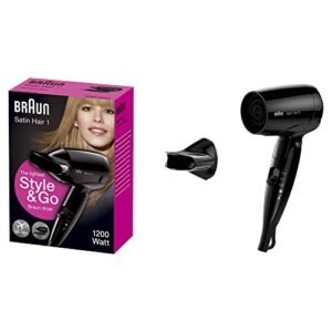Braun Satin Hair 1 HD130 Style&Go Asciugacapelli da Viaggio