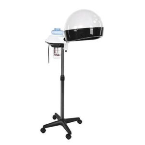 Casco Asciugacapelli Professionale Salone Terme Portatile Steamer Colorazione Processore Bonnet con Regolabile Cavalletto per Rolling Wheels, 220V(EU)