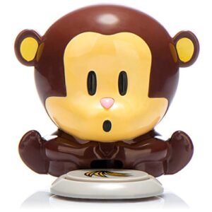 com-four® Asciugacapelli Asciugacapelli Monkey in Un Design a Forma di scimmietta, treccine per Le Unghie (1 Pezzo)