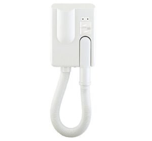 COMFORT2000 Asciugacapelli da parete phon a muro per hotel alberghi bagno a tubo con presa europea per rasoio e timer