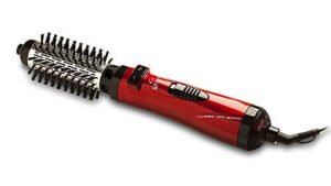 Gama Italy Professional Phon Multifunzioni Rotante Ion, 1000W, Motore DC, Sistema Ionico, Nero/Rosso