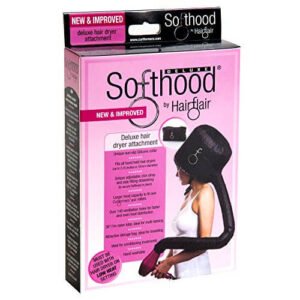 Hair Flair Softhood - cuffia gonfiabile per asciugacapelli - nero