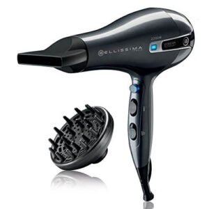 Imetec Bellissima K5 2200 Asciugacapelli 2200 W, Asciugatura Veloce e Delicata, Tecnologia a Ioni per Idratare e Ridurre l'Effetto Crespo, 8 Combinazioni Aria/Temperatura, con Diffusore