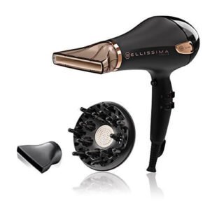Imetec Bellissima My Pro Ceramic P5 3800 Asciugacapelli Professionale per Capelli Morbidi e Luminosi, Tecnologia Ceramica, 2300 W, Convogliatore Ultrastretto, Diffusore, Tecnologia Ioni