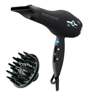 Imetec Salon Expert P4 2500 ION Asciugacapelli Professionale, Tecnologia a Ioni, Rivestimento Griglia in Ceramica e Tormalina, 8 Combinazioni Aria/Temperatura, 2000 W, Nero