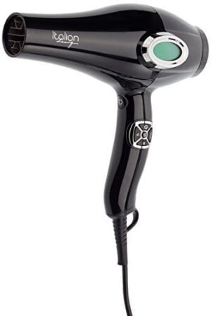 Italian Design - Asciugacapelli Professionale 2000 W con Diffusore, Anti-Crespo