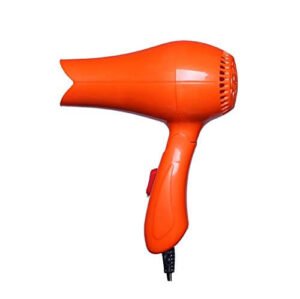 MINFAN Asciugacapelli 400W Piegatura Leggero e Portatile Risparmio Energetico Adatto per Famiglia o In Viaggio, Orange