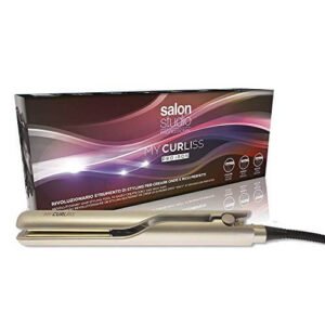 My Curliss Pro Iron - Ferro Capelli Professionale in Titanio - Piastra Styling Ibrido - Ideale per Capelli Ricci, Lisci e Mossi Indisciplinati - Onde Larghe, Boccoli o Ricci Perfetti