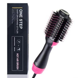 One Step Professionale Spazzola Asciugacapelli, 3 in 1 Multifunzione Spazzola Rotante per Capelli, Aisprts Hot Air Brush Asciugacapelli Spazzola
