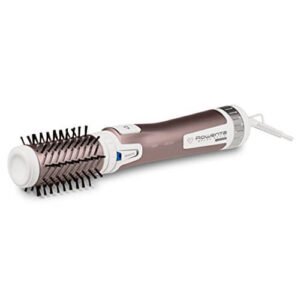 Rowenta CF9540 Brush Activ Premium Care Spazzola Rotante e Asciugante per Volume, Doppio Generatore di Ioni, con Setole Naturali