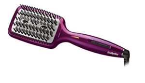 BaByliss HSB100E 3D Liss Brush Spazzola Lisciante, Rivestimento Ceramica, Look naturale anticrespo, Funzione ionica, Fucsia