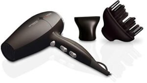 Gama Italy Diamond Ceramic - Asciugacapelli, 2300 W, Colore Nero