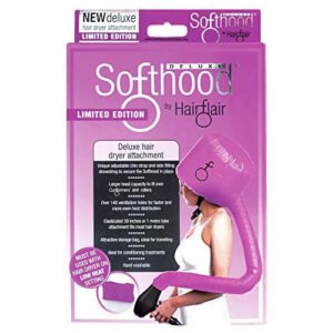 Hair Flair Softhood - cuffia gonfiabile per asciugacapelli - rosa