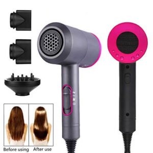 Huainiu Asciugacapelli Ionico | Asciugacapelli Di Nuova Generazione | Asciugacapelli Professionale Ion Potente | Asciugacapelli Multifunzione Da Viaggio | Per Casa, Hotel, Viaggi All'Aperto, Ecc.