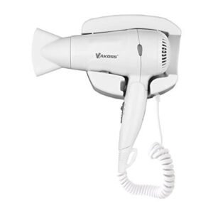 Vakoss Asciugacapelli con supporto da parete