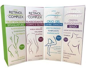 4 Crema Corpo RETINOL COMPLEX 1 Trattamento Smagliature+1 Crio Gel gambe stanche+1 Crema Rassodante Seno + 1 Crema Rassodante corpo e glutei