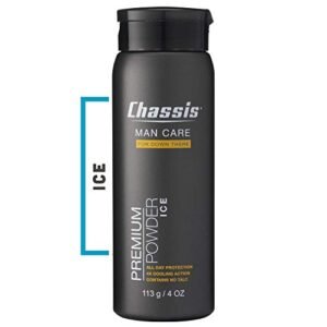 Chassis Polvere Premium per il Corpo di Ghiaccio per Gli Uomini - Con la 4X Sensazione di Raffreddamento Supplementare e Fresco Profumo