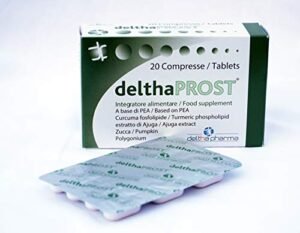 Delthaprost, Integratore Alimentare Per La Prostata A Base Di Cellule Staminali Vegetali Di Ajuga, PEA, N-acetilcisteina, Curcuma Fosfolipide, Resveratrolo, Semi di Zucca - 20 CPR