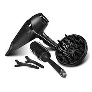 ghd air® hair drying kit, kit professionale per asciugare i capelli con asciugacapelli ed accessori, ideale per ottenere un'asciugatura rapida e styling versatili, Cavo lungo 2,7 m